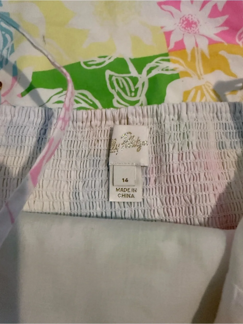 Lilly Pulitzer Pastel Patchwork Floral Spaghetti-Strap Dress